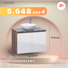 Khuyến mãi ưu đãi - Lavabo + Tủ treo - L5215 - EH48002AWV