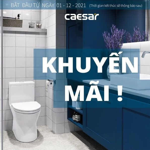 Combo khuyến mãi thiết bị vệ sinh Caesar